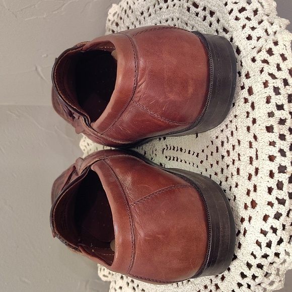 Johnston & Murphy Mens Slip On Brown Loafer Size 9.5 Weave Toe - Picture 4 of 9